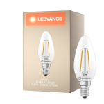 Ledvance Classic LED E14 Candela Filamento Chiara 1.8W 250lm - 827 Bianco Molto Caldo | Sostitutiva 25W