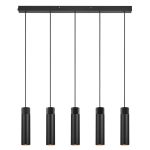 Nordlux Tilo Luce Pendente Metallo Nero | Adatto per 5x GU10