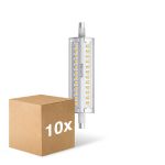 Confezione Multipack 10x Philips Corepro LED Lineair R7s 118mm 14W 1800lm - 840 Bianco Freddo | Dimmerabile - Sostitutiva 120W