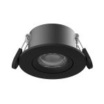 Noxion Faretti LED Ares Firerated 6W 540lm 927-940 3CCT- Inclinabile Nero| Ritaglio 68mm