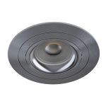 Noxion Incasso Faretti Logic MR16 Inclinabile Grigio | 92mm - Ritaglio 80mm - IP20 - incl. GU10 Attacco 
