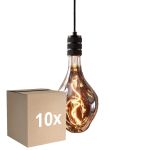 Confezione Multipack 10x Eglo LED Special E27 Filamento Smokey 4W 70lm - 818 Bianco Molto Caldo | Dimmerabile - Sostitutiva 25W