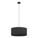 Eglo Luce Pendente Maserlo 1 Acciaio Nero | Adatto per E27