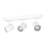 Eglo Soffitto Faretti Consuma 1 Acciaio Bianca | Adatto per 3x GU10