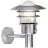 Nordlux Lønstrup 22 Luce Da Parete Acciaio e Vetro Grigio | 220mm - IP44 - Adatto per E27 - Sensore di Movimento e Luce