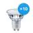 Confezione Multipack 10x Philips MASTER Value LED Spot GU10 PAR16 3.7W 270lm 36D - 930 Luce Calda | Miglior resa cromatica - Dimmerabile - Sostitutiva 35W