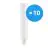 Confezione Multipack 10x Ledvance Dulux-D LED 9W - 830 Luce Calda -  | 2-Pin - Sostitutiva 26W