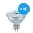 Confezione Multipack 10x Ledvance Performance Faretti LED Riflettore GU5.3 MR16 5W 345lm 36D - 930 Luce Calda | Miglior resa cromatica - Dimmerabile - Sostitua 35W