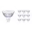 Confezione Multipack 10x Philips Master LED Faretti GU5.3 MR16 5.8W 345lm 36D - 922-927 Dim To Warm | Miglior Resa Cromatica - Dimmerabile - Sostitutiva 35W