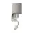 Eglo Luce Da Parete Pasteri Acciaio Nichel Satinato 40 | IP20 - Incl. Faretti e Escl. 1x E27