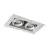 Noxion Incasso Spot Senza bordi Pro 2x MR16 Inclinabile Bianca | Ritaglio 181x97mm - GU10 Attacco