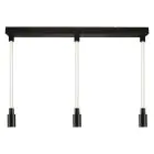 Ledvance Decor Glow Luce Pendente Nero 28W 1400lm - 927 Bianco Molto Caldo | 700mm - Miglior Resa Cromatica
