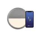 Nordlux Ava Smart Lampada da soffitto a LED Grigio 9.5W 600lm 159D – 827 - Bianco Molto Caldo | Dimmerabile - IP54