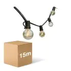 D'Lite LED Luci a stringa Sparkl 15m 4W 250lm - 827 Bianco Molto Caldo | IP44 - 5x Connettibile