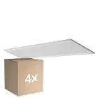Confezione Multipack 4x Ledvance Pannello A LED Planon Plus 1200x300mm 40W 3100lm - 830 Luce Calda - 